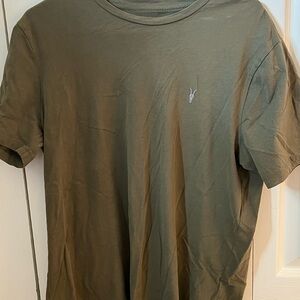 Men's All Saints Olive Green T-Shirt